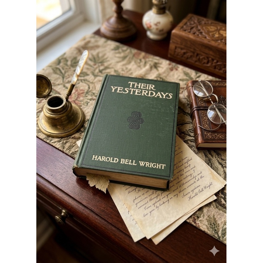 Their Yesterdays Harold Bell Wright 1912 Antique Hardcover Book 1st Edition